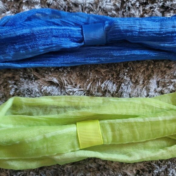 Set of 9 Nylon Handmade Headbands Yellow Green Blue Brown Red Orange Soft - Picture 7 of 8